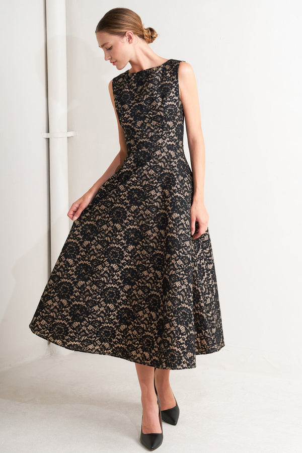 nightfall-chic-lace-woven-midi-dress Flying Tomato - Sophia's StyleDRESSES-1
